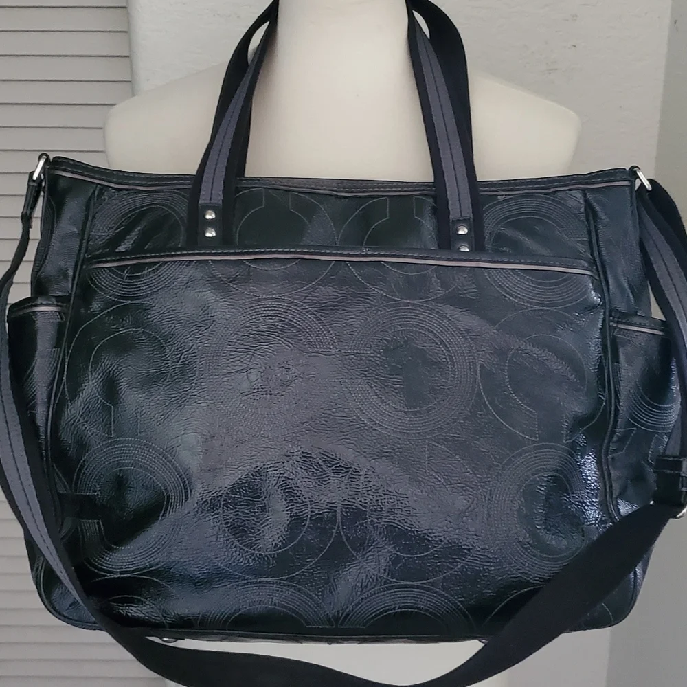 Coach Patent Leather diaper tote bag - Picture 13 of 16